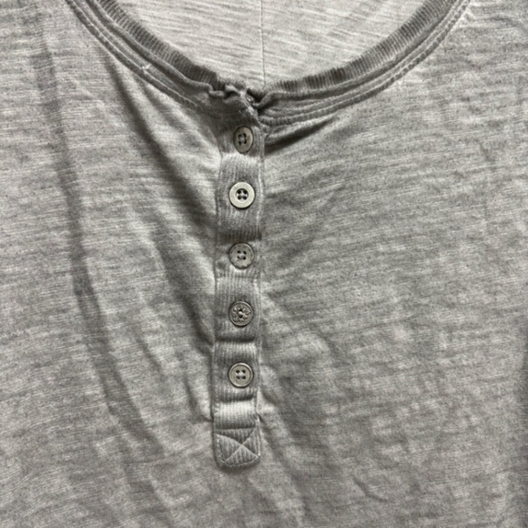 NWOT Free People Shell Stitch Lace Sleeve Henley Size S - Picture 9 of 9